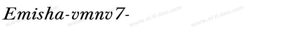 Emisha-vmnv7字体转换