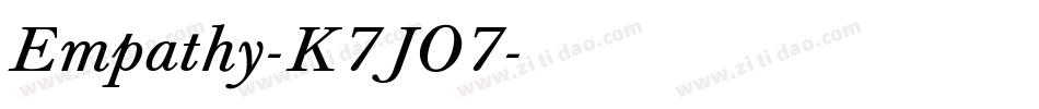 Empathy-K7JO7字体转换