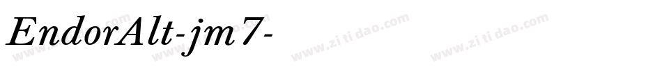 EndorAlt-jm7字体转换