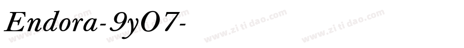 Endora-9yO7字体转换