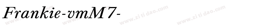Frankie-vmM7字体转换