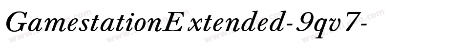 GamestationExtended-9qv7字体转换
