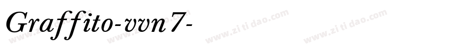 Graffito-vvn7字体转换