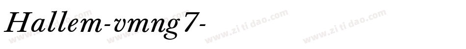 Hallem-vmng7字体转换