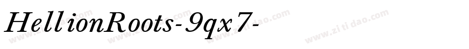 HellionRoots-9qx7字体转换