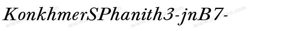 KonkhmerSPhanith3-jnB7字体转换