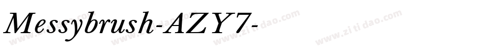 Messybrush-AZY7字体转换