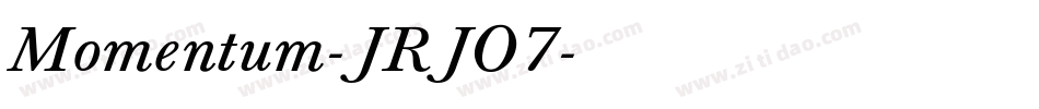 Momentum-JRJO7字体转换