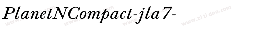 PlanetNCompact-jla7字体转换
