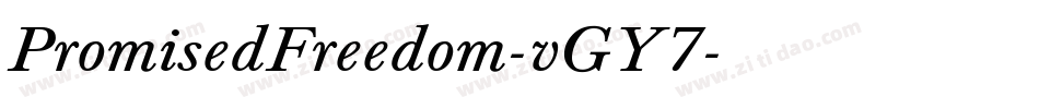 PromisedFreedom-vGY7字体转换