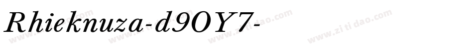 Rhieknuza-d9OY7字体转换