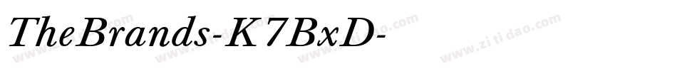 TheBrands-K7BxD字体转换