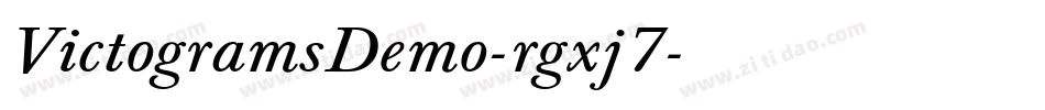 VictogramsDemo-rgxj7字体转换