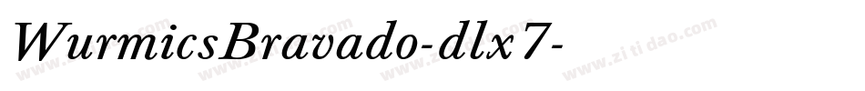 WurmicsBravado-dlx7字体转换