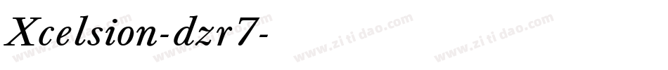 Xcelsion-dzr7字体转换