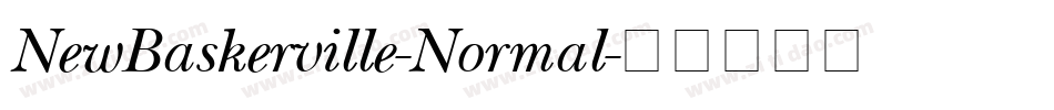 NewBaskerville-Normal字体转换