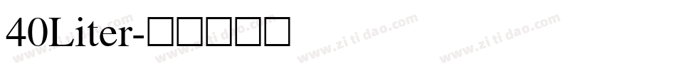 40Liter字体转换