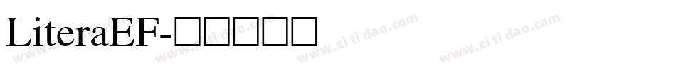 LiteraEF字体转换