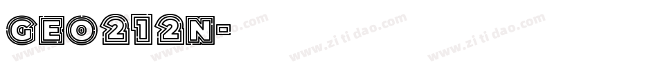 Geo212n字体转换