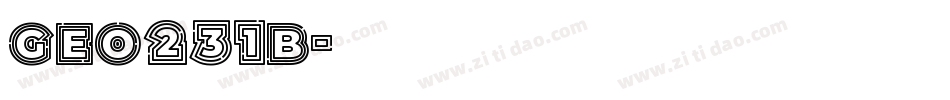 Geo231b字体转换
