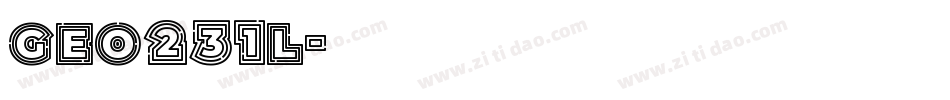Geo231l字体转换
