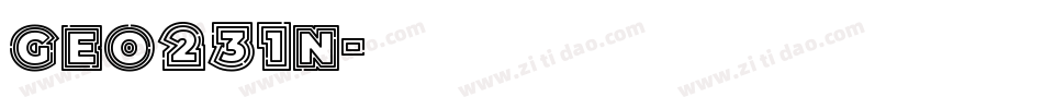 Geo231n字体转换