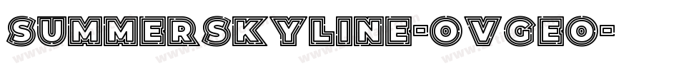 SummerSkyline-OVGeO字体转换
