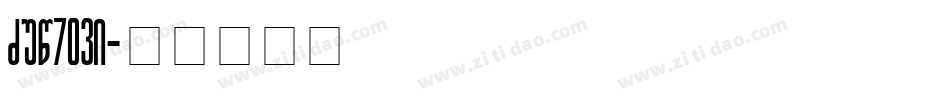 Geo703b字体转换