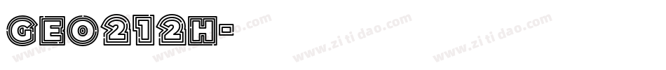 Geo212h字体转换