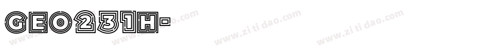 Geo231h字体转换