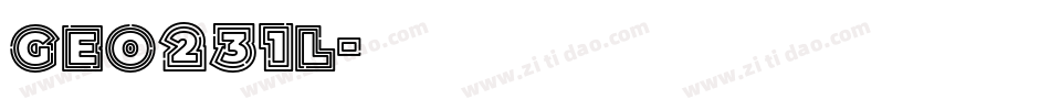 Geo231l字体转换