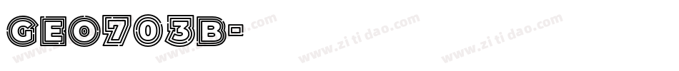Geo703b字体转换