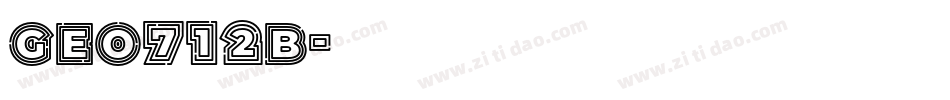 Geo712b字体转换