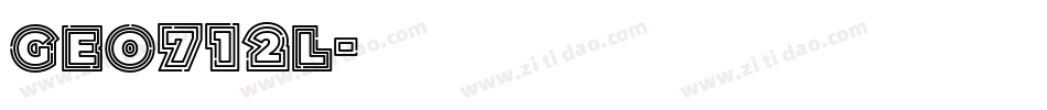 Geo712l字体转换