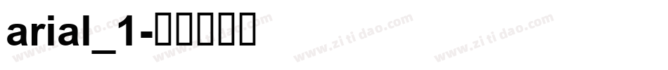 arial_1字体转换