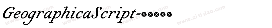 GeographicaScript字体转换