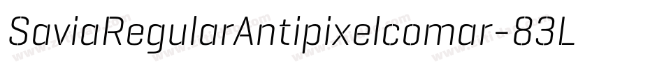 SaviaRegularAntipixelcomar-83Lg字体转换