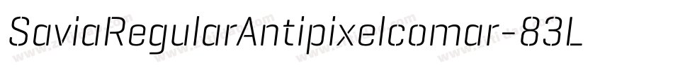 SaviaRegularAntipixelcomar-83Lg字体转换