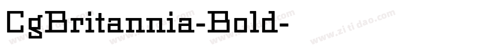 CgBritannia-Bold字体转换