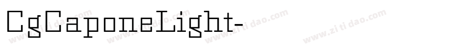 CgCaponeLight字体转换