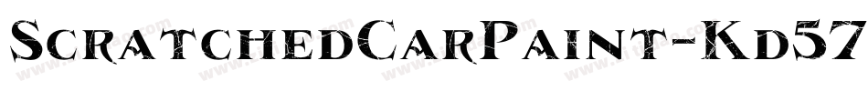 ScratchedCarPaint-Kd57字体转换