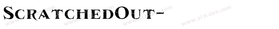 ScratchedOut字体转换