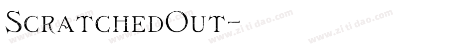 ScratchedOut字体转换