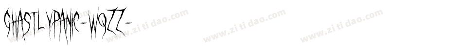 GhastlyPanic-WqZz字体转换
