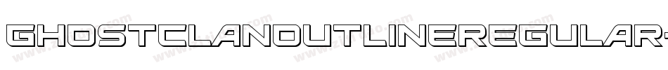 GhostClanOutlineRegular-Gm7y字体转换