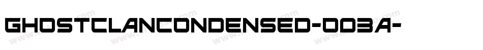 GhostClanCondensed-O03A字体转换