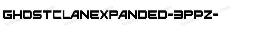 GhostClanExpanded-3pPZ字体转换