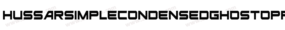 HussarSimpleCondensedGhostOppositeoblique3-RG8V字体转换