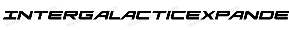 IntergalacticExpandedItalic-1WgB字体转换