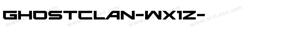 GhostClan-Wx1z字体转换
